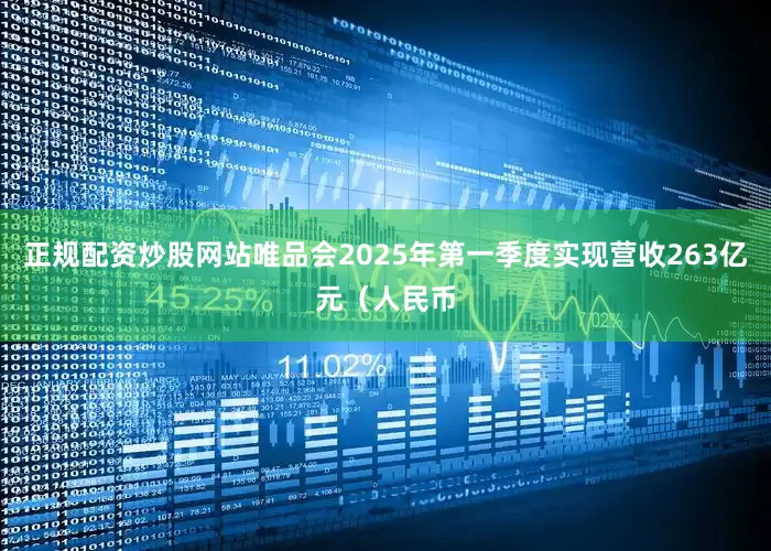 正规配资炒股网站唯品会2025年第一季度实现营收263亿元（人民币