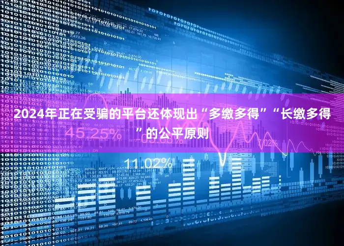 2024年正在受骗的平台还体现出“多缴多得”“长缴多得”的公平原则