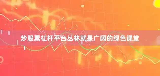 炒股票杠杆平台丛林就是广阔的绿色课堂